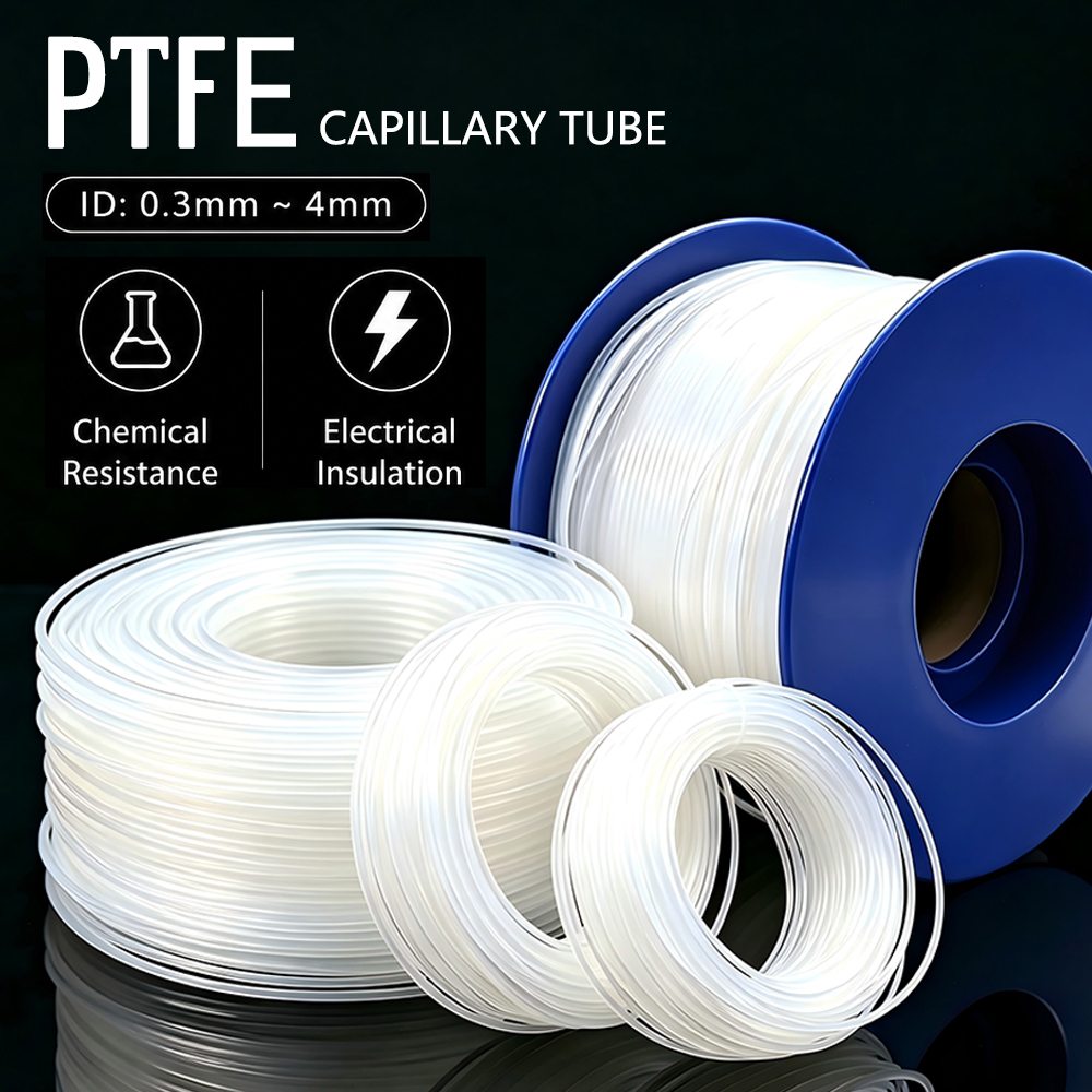 Ptfe Tube - Rurka PTFE 1-5M, średnica wewnętrzna 0.2-0.6-0.8-1-1.2-1.5-1.6-1.8-2-2.5-3-4-5