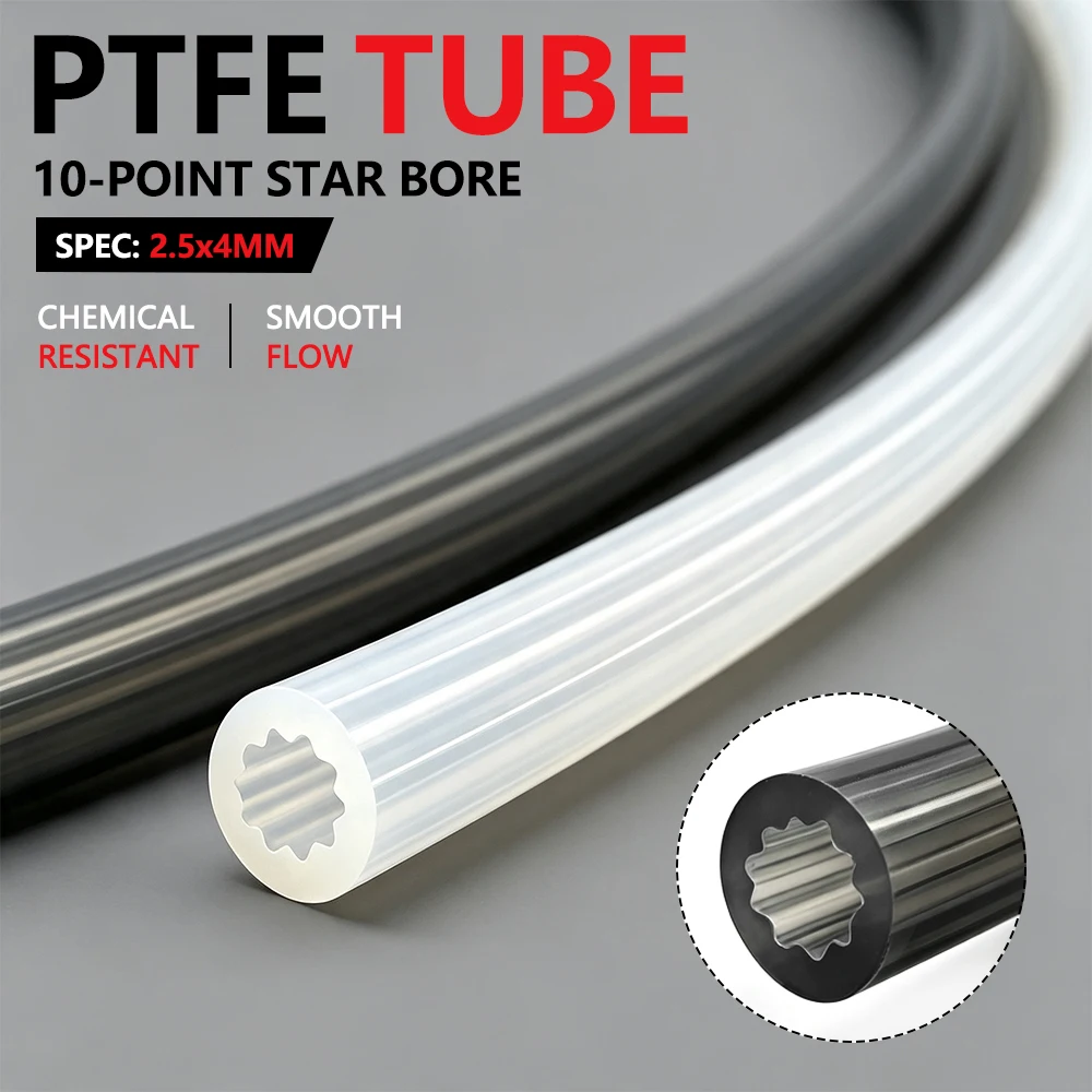 Ptfe Tube - Rura PTFE wysokotemperaturowa 4x2,5 mm, antykorozyjna,