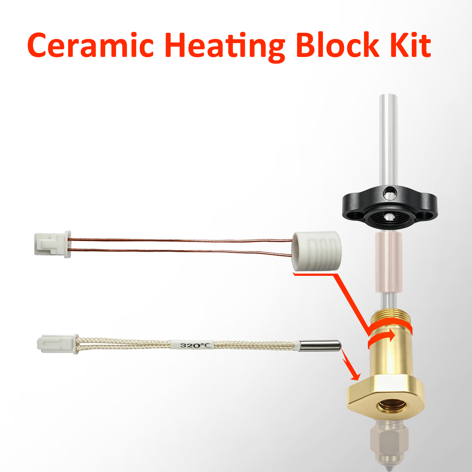 Ulepszony zestaw termistora z  – Hotend Assembly recenzja i cena