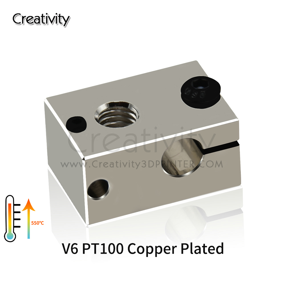 Blok grzewczy V6 PT100 z miedz – Direct Drive Extruder recenzja i cena