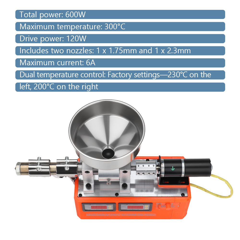 Mały, biurkowy ekstruder do tw – Petg Filament recenzja i cena