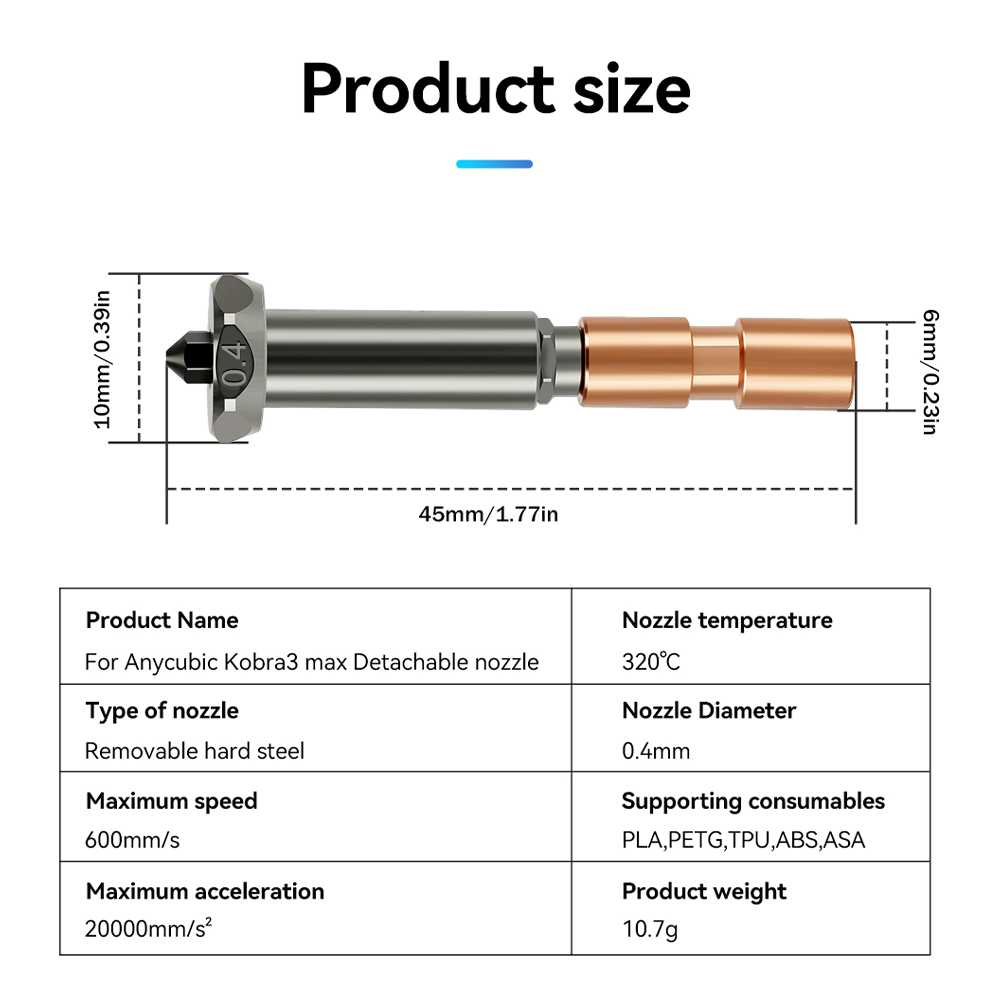 Nowa dysza ulepszona do Anycub – Hotend 0.4Mm recenzja i cena