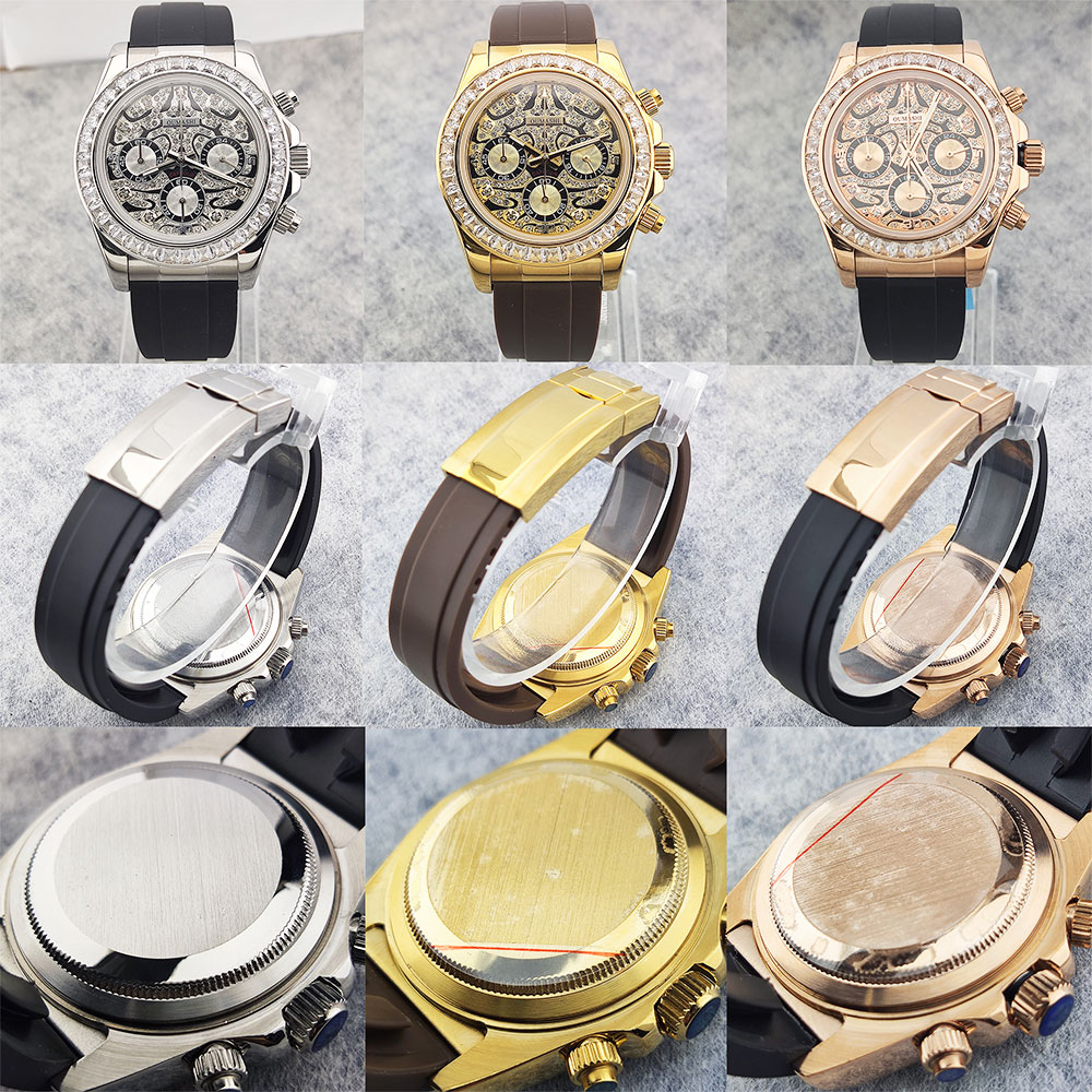 Męski zegarek 39 mm, mechanizm – Glass Bed recenzja i cena