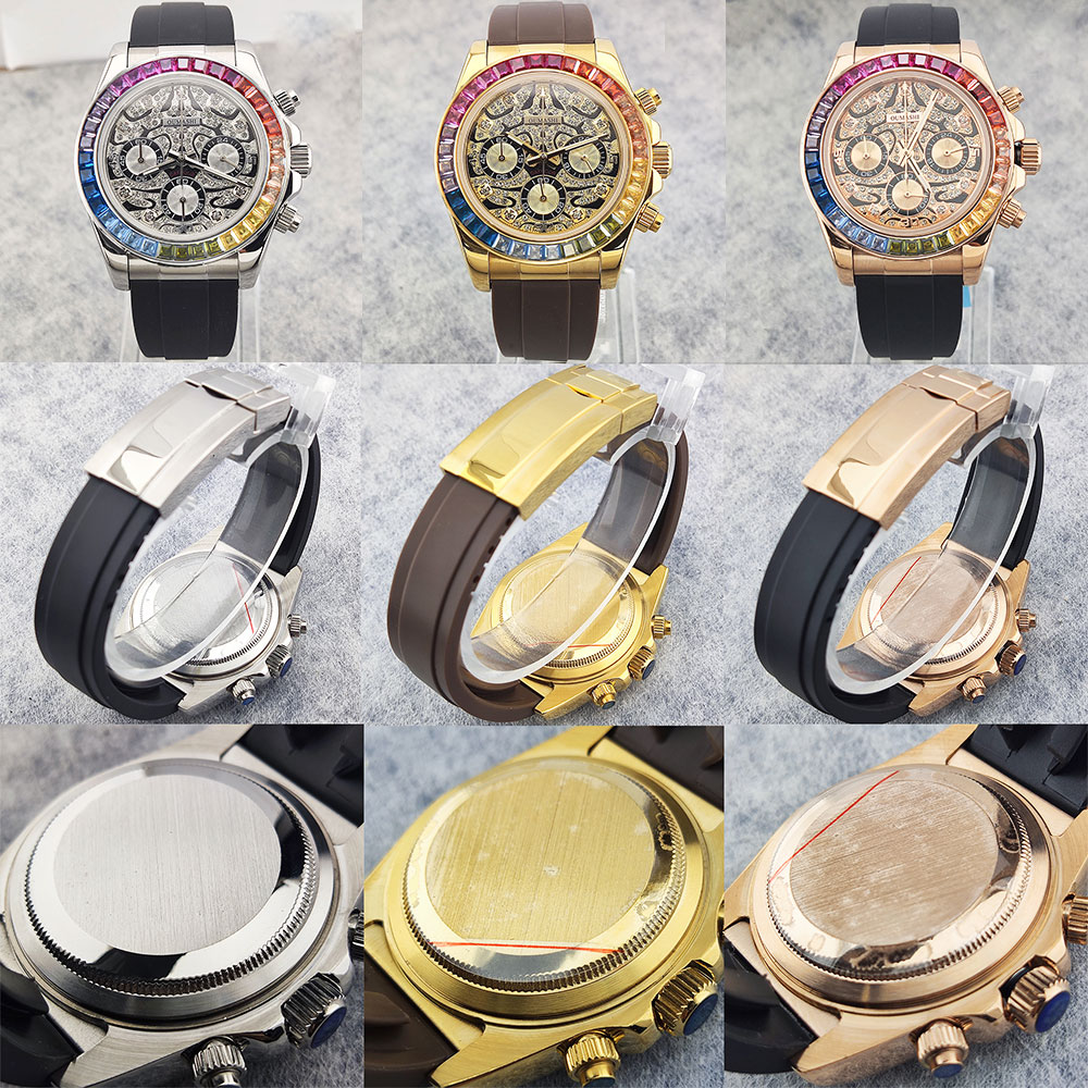 Męski zegarek 39 mm, mechanizm – Glass Bed recenzja i cena